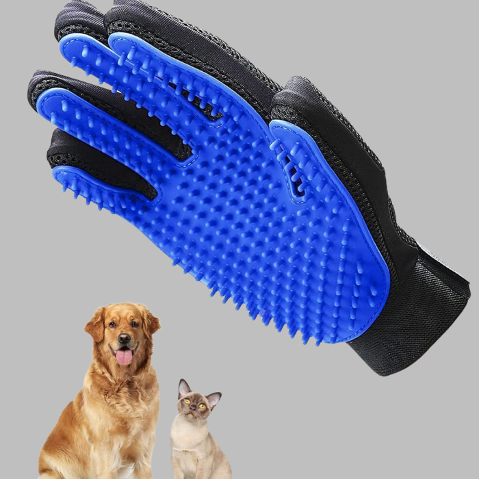 KESGİN MARKET ® Kedi ve Köpekler İçin Tüy Toplama Eldiveni – Yumuşak Silikonlu Masaj Eldiveni