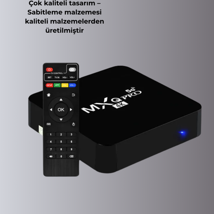 KESGİN MARKET ® 4K Android TV Box – Akıllı Medya Oynatıcı, 2GB RAM, 16GB Hafıza, Wi-Fi Destekli