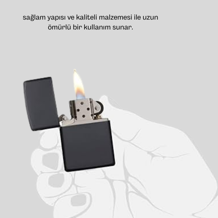 KESGİN MARKET ® Metal Gövdeli Tasarım Çakmak Mat Yüzeyli ve Ergonomik Tutma Özellikli