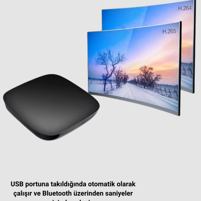 KESGİN MARKET ® Android Auto Kablosuz Dönüştürücü Hızlı Eşleşme ve Sesli Asistan Destekli