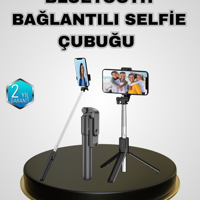 KESGİN MARKET ® Bluetooth Selfie Çubuğu – Kablosuz, Hafif ve Yüksek Çözünürlüklü Çekim İçin