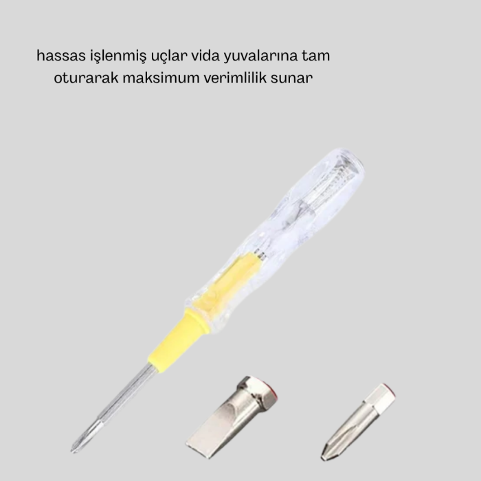 KESGİN MARKET ® Neon Işıklı Elektrik Kontrol Kalemi