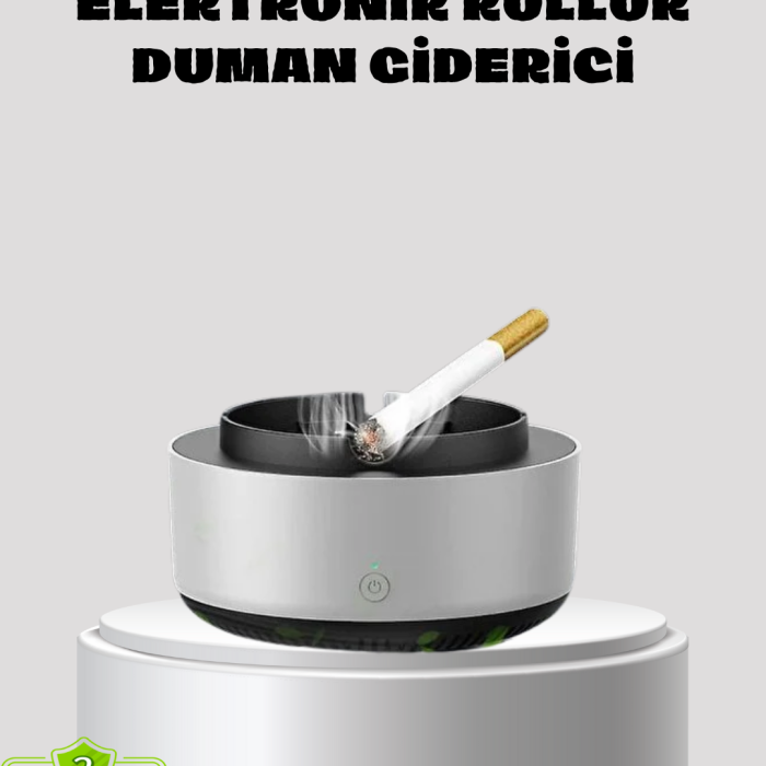 KESGİN MARKET ® Küllük ve Hava Temizleyici 2’si 1 Arada – Sigara Kokusu Giderici, Araba ve Ofis İçin