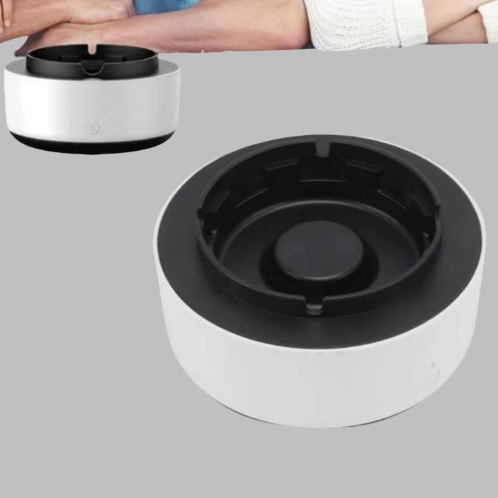 KESGİN MARKET ® Sigara Dumanı ve Koku Giderici Hava Temizleyici Küllük – 2 Katmanlı Filtreli, USB Şarjlı