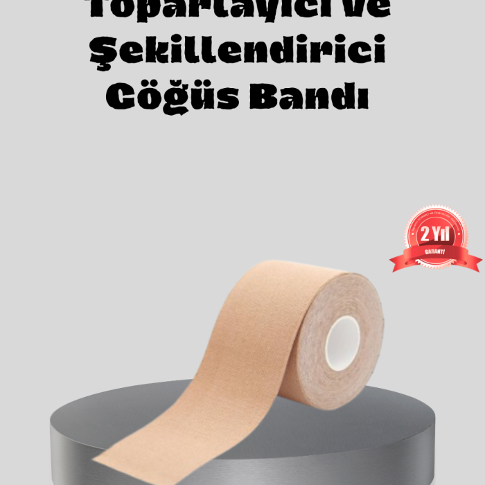KESGİN MARKET ® Suya Dayanıklı Görünmez Göğüs Bandı – Pamuklu ve Esnek Destek Bandı