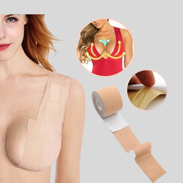 KESGİN MARKET ® Suya Dayanıklı Görünmez Göğüs Bandı – Pamuklu ve Esnek Destek Bandı