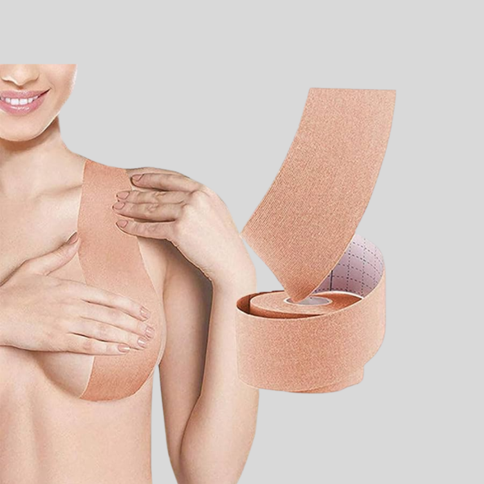 KESGİN MARKET ® Suya Dayanıklı Görünmez Göğüs Bandı – Pamuklu ve Esnek Destek Bandı