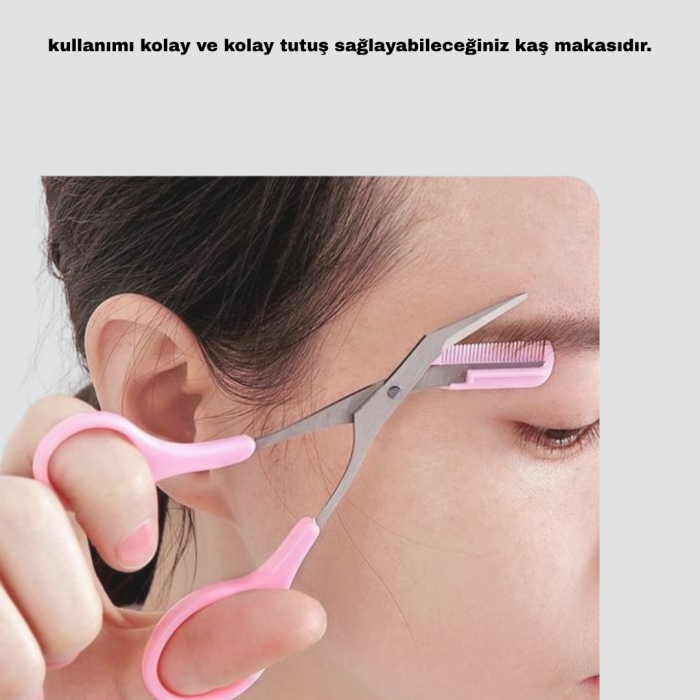 KESGİN MARKET ® Mini Taraklı Kaş Düzeltici – Hassas Şekillendirme ve Taşınabilir Tasarım