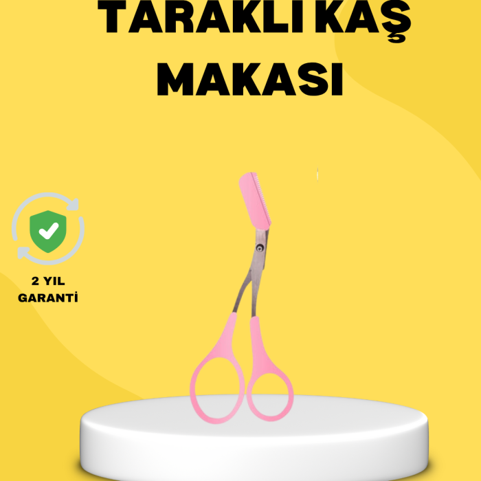 KESGİN MARKET ® Kaş Şekillendirme Makası Taraklı – Hassas ve Güvenli Kesim