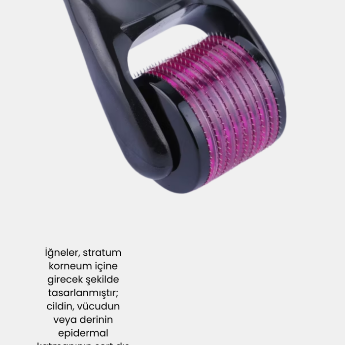 KESGİN MARKET ® Derma Roller Titanyum İğneli Cilt Yenileyici – Akne, Kırışıklık ve Leke Karşıtı