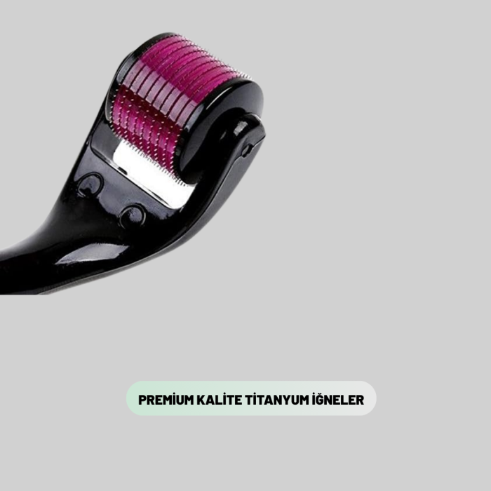 KESGİN MARKET ® Ev Tipi Mikro İğneli Cilt Bakım Aleti – 1 mm Titanyum Roller