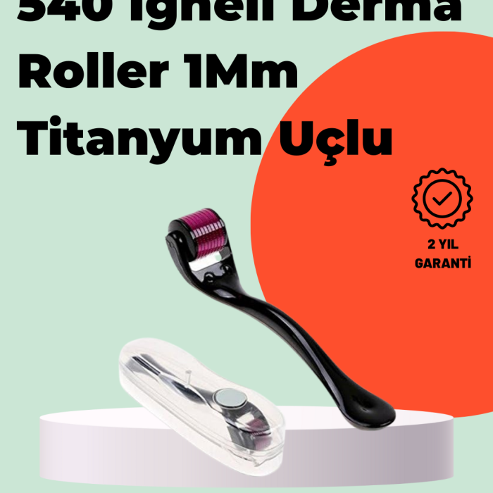 KESGİN MARKET ® Titanyum İğneli Derma Roller – Evde Cilt Bakımı İçin Uygun