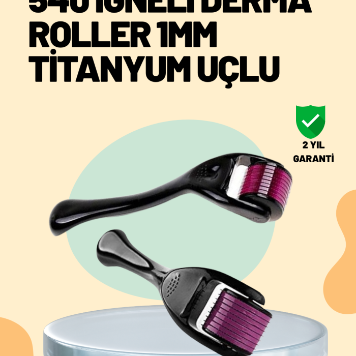 KESGİN MARKET ® Cilt Yenileyici Derma Roller – Mikro İğneli Bakım Aracı