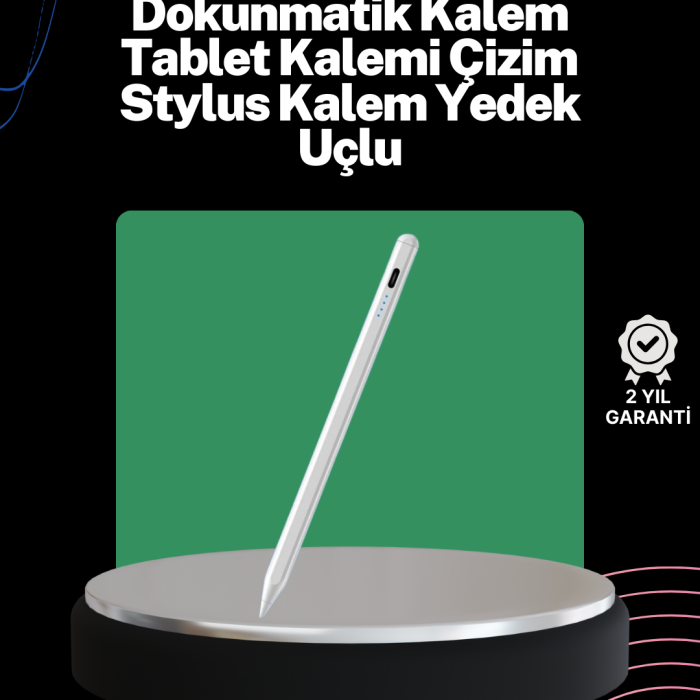 KESGİN MARKET ® Akıcı Yazı ve Çizim için Eğim Sensörlü Dijital Kalem – 20 Saat Kesintisiz Kullanım
