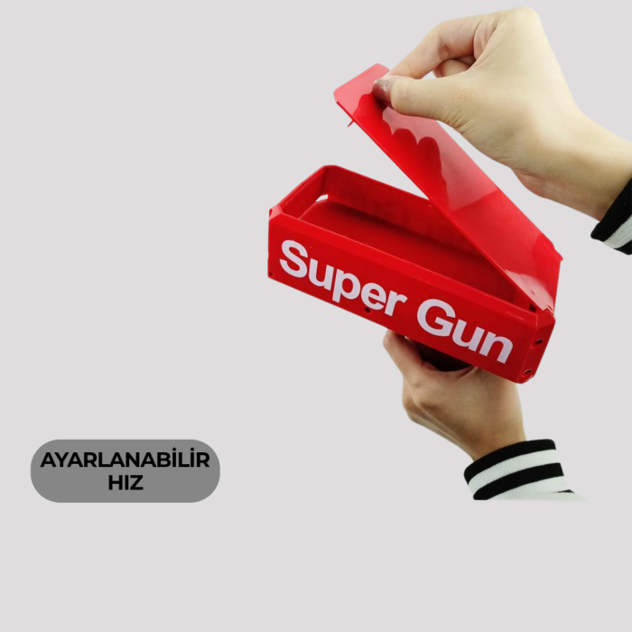 KESGİN MARKET ® AA Pil ile Çalışan, Kolay Kullanımlı Kâğıt Fırlatıcı Oyuncak