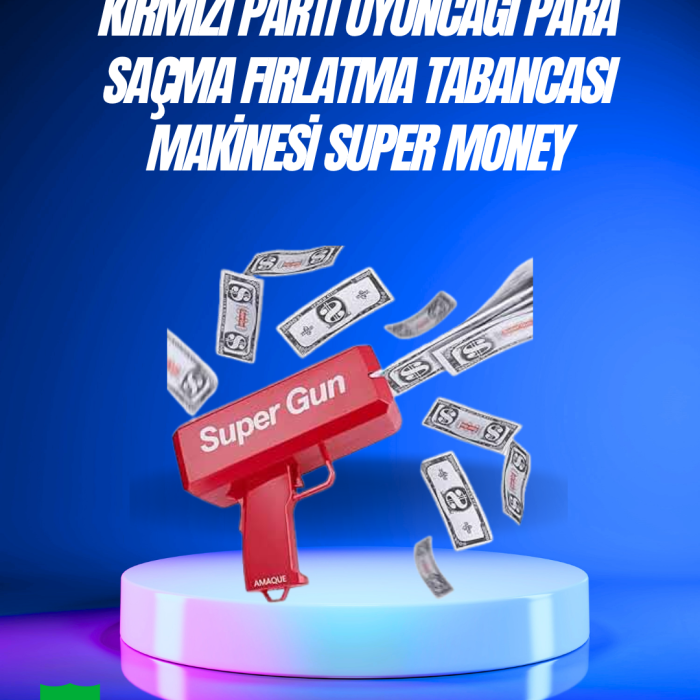 KESGİN MARKET ® Dolar Boyutunda Kâğıt Atışı Yapan Pil ile Çalışan Oyuncak Tabanca