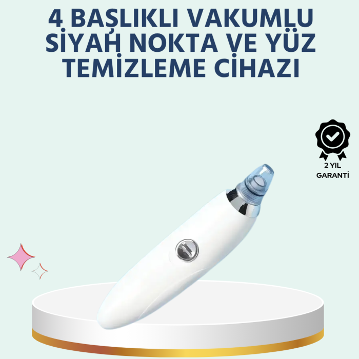 KESGİN MARKET ® Cilt Dostu Vakumlu Siyah Nokta Temizleyici – Siyah Nokta, Yağ ve Makyaj Kalıntılarına Karşı