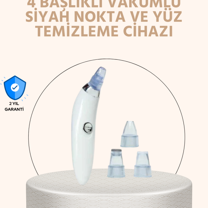 KESGİN MARKET ® Güçlü Vakumlu Siyah Nokta Temizleyici – Cilt Pürüzlerini Gideren