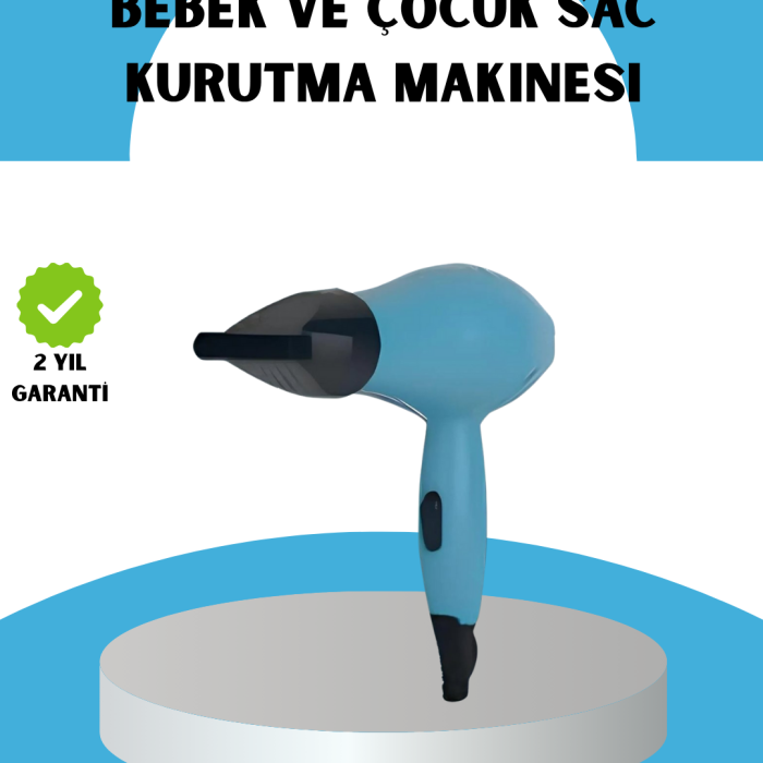 KESGİN MARKET ® Mini Saç Kurutma Makinesi – Sessiz, Güvenli ve Hafif – Çocuklar İçin Özel Tasarım