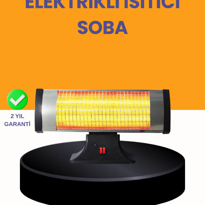 KESGİN MARKET ® Enerji Tasarruflu 1800W Quartz Infrared Isıtıcı