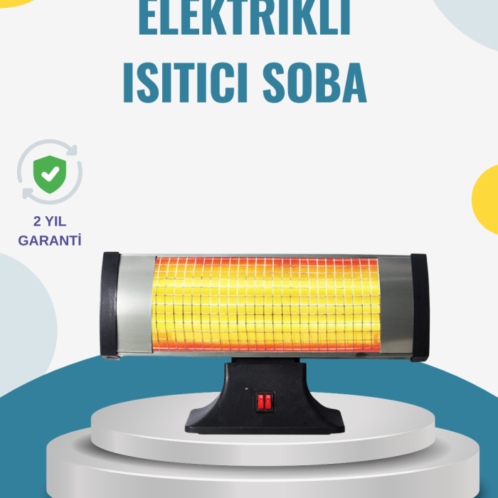 KESGİN MARKET ® Hızlı Isıtan Kızılötesi Isıtıcı 3 Kademe Ayarlı