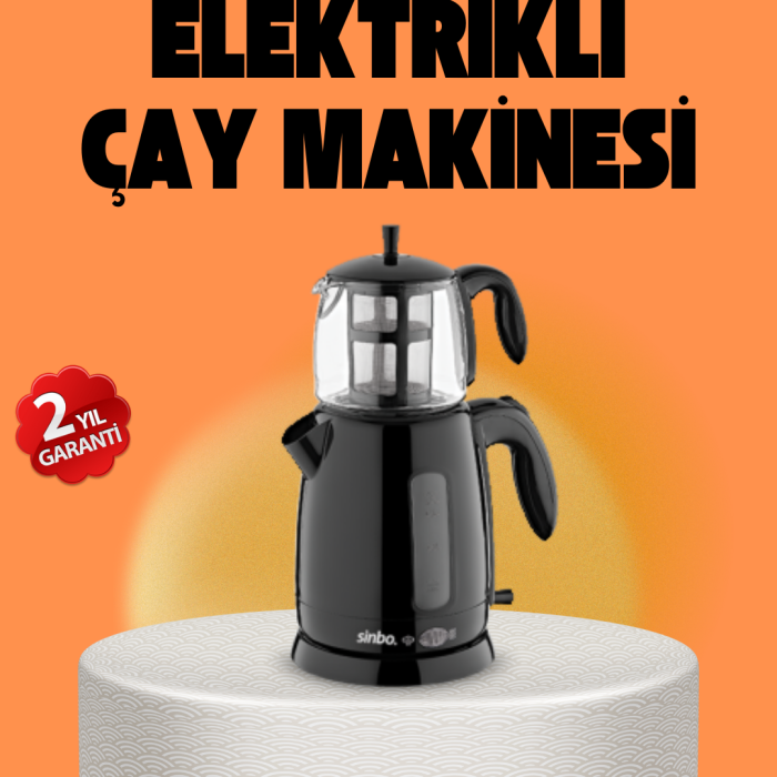 KESGİN MARKET ® Sinbo STM 5840 Elektrikli Çay Makinesi 1800 Watt 1,7 Litre