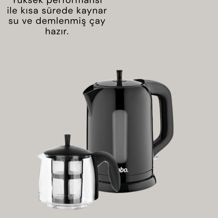 KESGİN MARKET ® Sinbo STM 5840 Elektrikli Çay Makinesi 1800 Watt 1,7 Litre