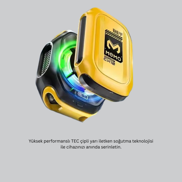 KESGİN MARKET ® 7 Kanatlı Vortex Fanlı Akıllı Telefon Soğutma Aparatı