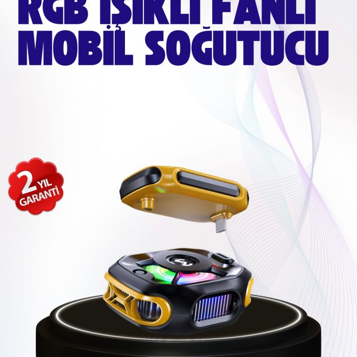 KESGİN MARKET ® 2000mAh Bataryalı Kablosuz Taşınabilir Cihaz Soğutucu