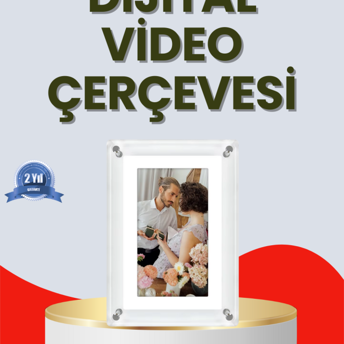 KESGİN MARKET ® USB-C ile Hızlı Şarj ve Veri Aktarımı – 7 İnç Dijital Görüntü Çerçevesi