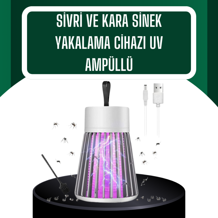 KESGİN MARKET ® Kamp ve Bahçe İçin Şarjlı Böcek Kovucu Lamba