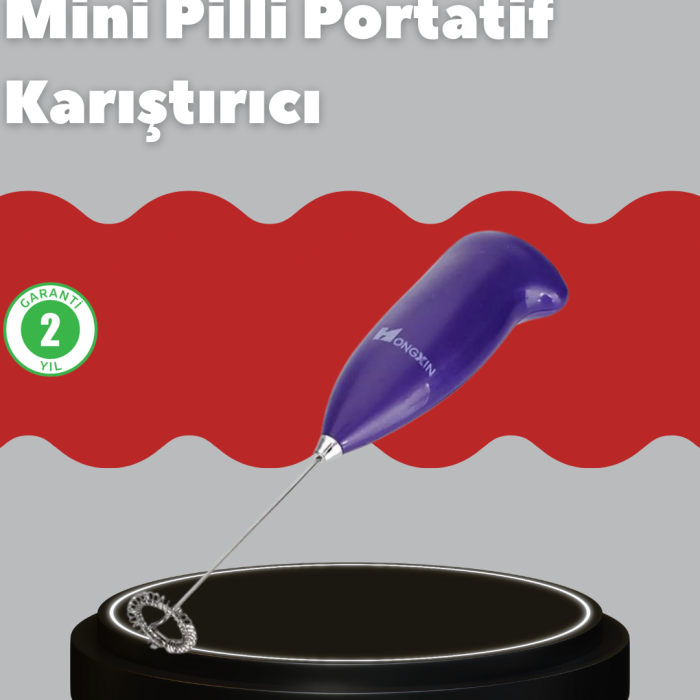 KESGİN MARKET ® Frappe ve Cappuccino Maker – Taşınabilir Pilli Köpürtücü Mikser