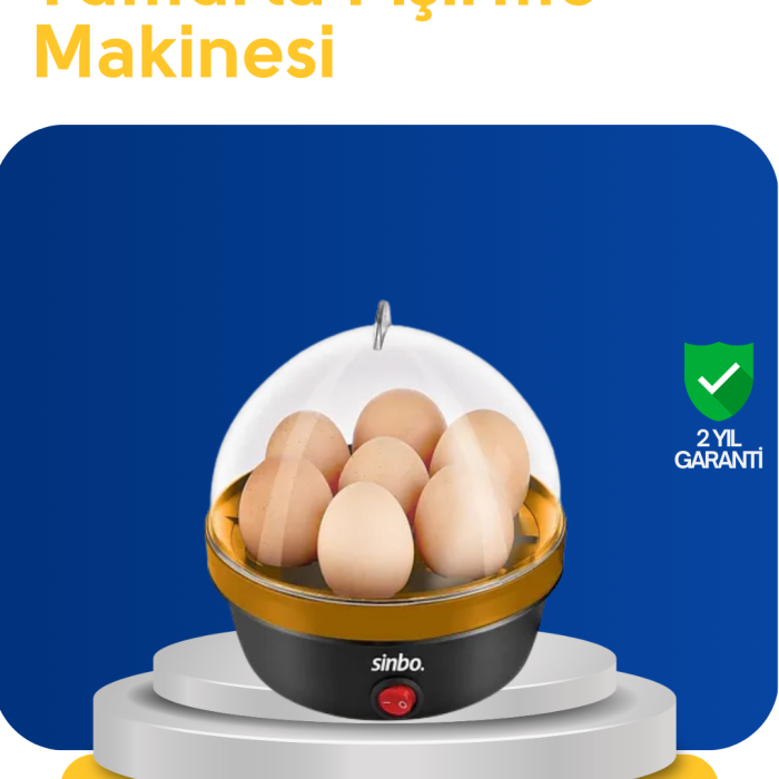 KESGİN MARKET ® Otomatik Kapanma Özellikli Yumurta Pişirme Makinesi 7 Kapasiteli
