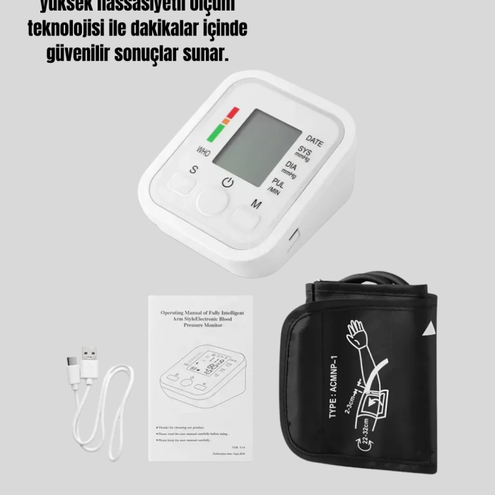 KESGİN MARKET ® Kol Tipi LCD Ekranlı Elektronik Tansiyon Monitörü