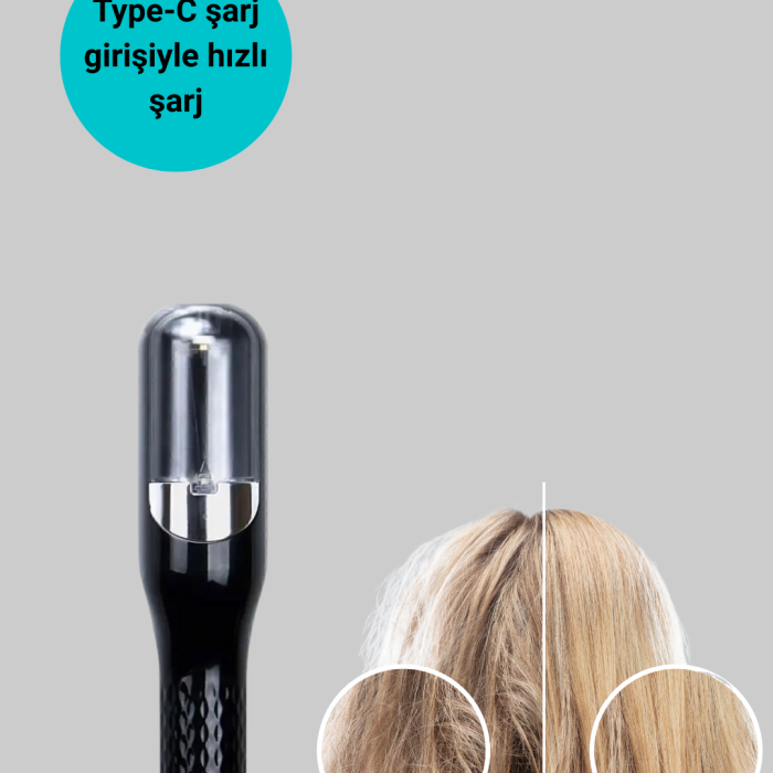 KESGİN MARKET ® RH-6668 Kablosuz Saç Düzeltici Şarjlı Elektrikli Bakım Makinesi