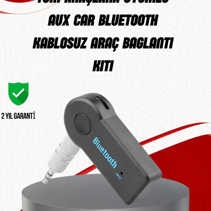 KESGİN MARKET ® Eller Serbest Özellikli Bluetooth AUX Araç Kiti