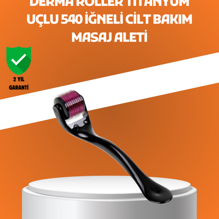 KESGİN MARKET ® 540 İğneli Titanyum Dermaroller Profesyonel Ev Tipi Cilt Yenileme Aparatı