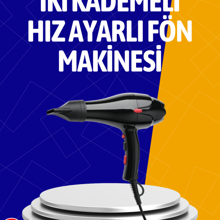 KESGİN MARKET ® 2200W Güçlü Motorlu Ergonomik Fön Makinesi