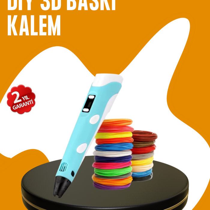 KESGİN MARKET ® Yaratıcı Çizim ve Modelleme İçin Profesyonel 3D Yazıcı Kalem