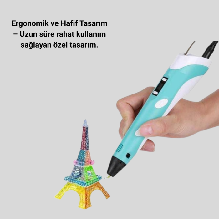 KESGİN MARKET ® Üç Boyutlu 3D Yazıcı Kalem ABS ve PLA Uyumlu