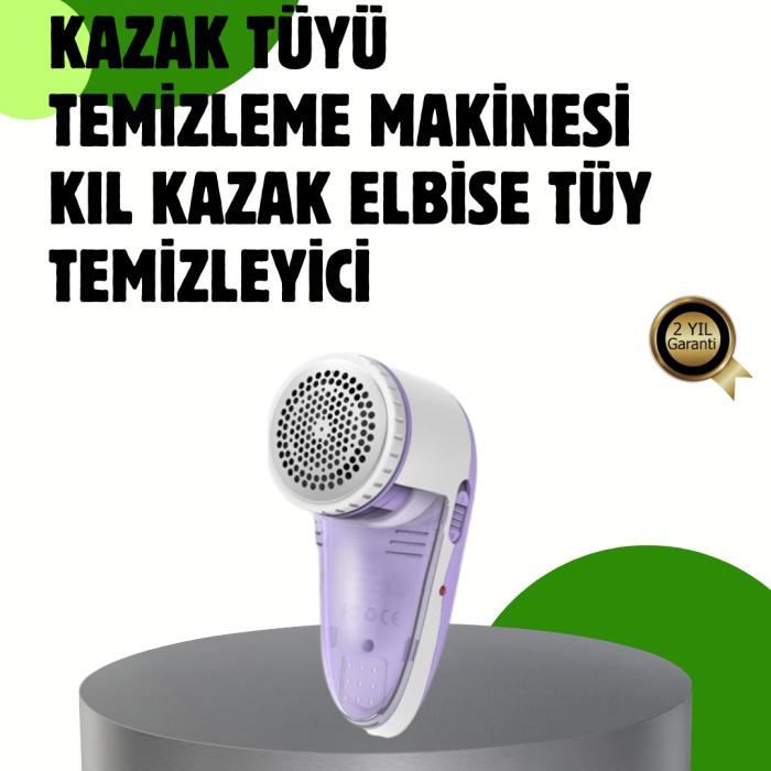 KESGİN MARKET ® Pamuk Tiftik Tüy Temizleme Makinesi 5W – 3 Bıçaklı Sistem