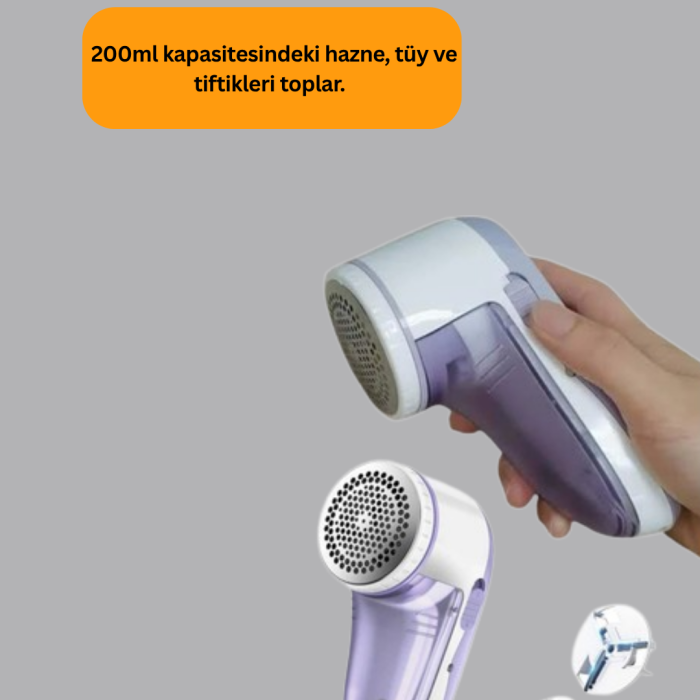 KESGİN MARKET ® Pamuk Tiftik Tüy Temizleme Makinesi 5W – 3 Bıçaklı Sistem