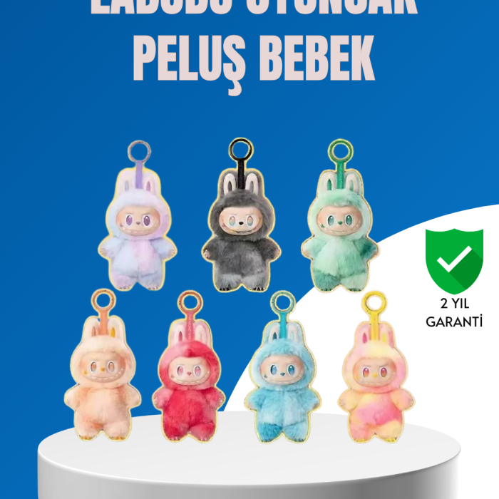 KESGİN MARKET ® Dekoratif Labubu Karakter Figürü – Kaliteli Peluş Malzeme