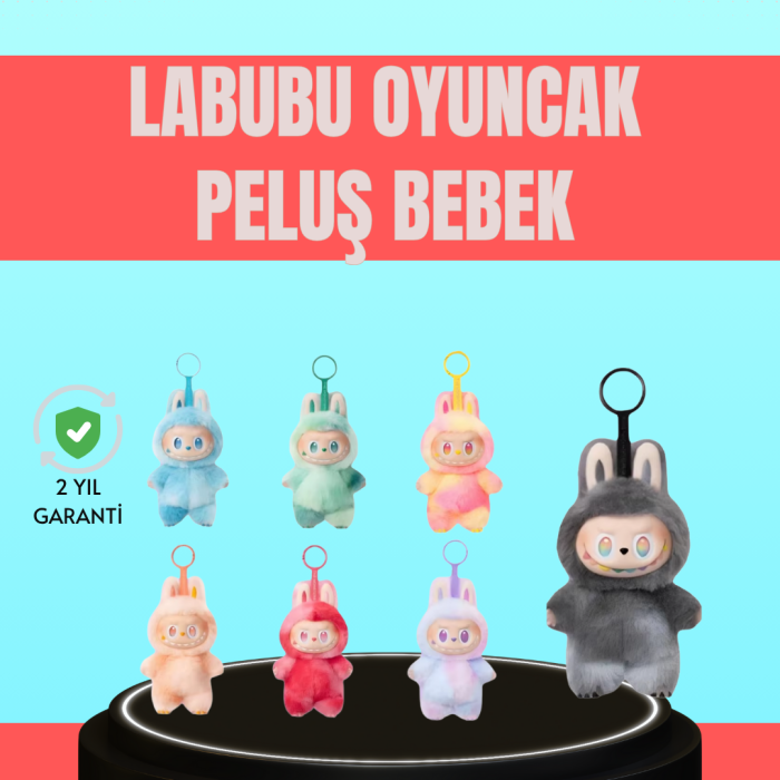 KESGİN MARKET ® Yumuşak Kumaşlı 20 cm Labubu Peluş – 3 Yaş Üzeri Uygun