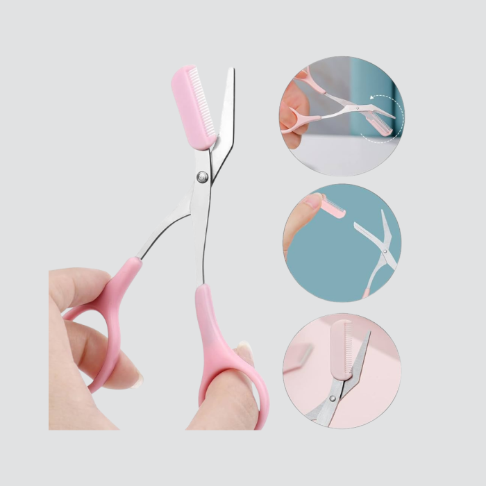 KESGİN MARKET ® Taşınabilir Kaş ve Kirpik Düzenleme Makası – Ergonomik Tasarım