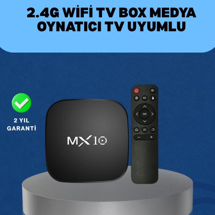 KESGİN MARKET ® 4K Medya Kutusu HDMI-USB Bağlantılı Android TV Çözümü
