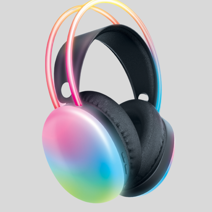 KESGİN MARKET ® 40mm Sürücülü RGB Kablosuz Kulaklık – Oyun ve Müzik için