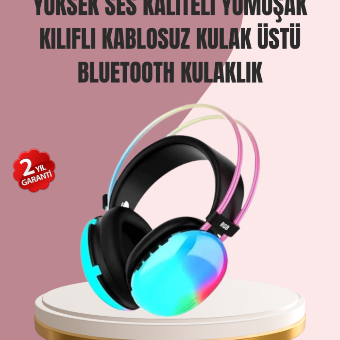 KESGİN MARKET ® Düşük Gecikmeli Bluetooth 5.3   Kulaklık – RGB Işıklı