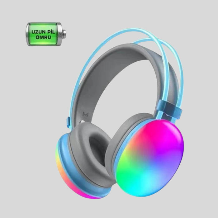 KESGİN MARKET ® Düşük Gecikmeli Bluetooth 5.3   Kulaklık – RGB Işıklı