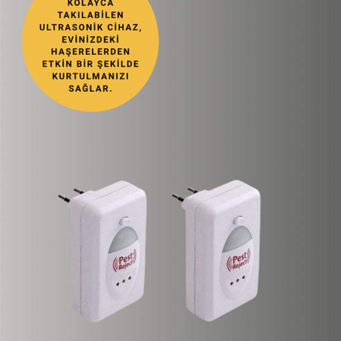 KESGİN MARKET ® Bakım Gerektirmeyen Ultrasonik Haşere Kovucu – Uzun Ömürlü Kullanım